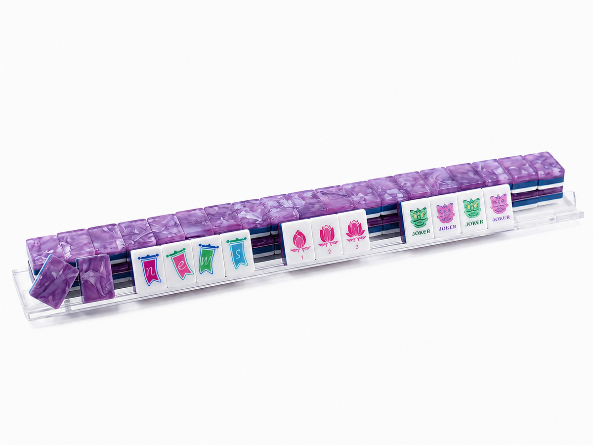 PANDATIME Garden Party Mahjong Set - Lavender Cloud