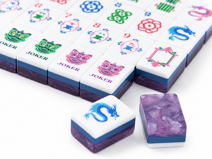 PANDATIME Garden Party Mahjong Set - Lavender Cloud