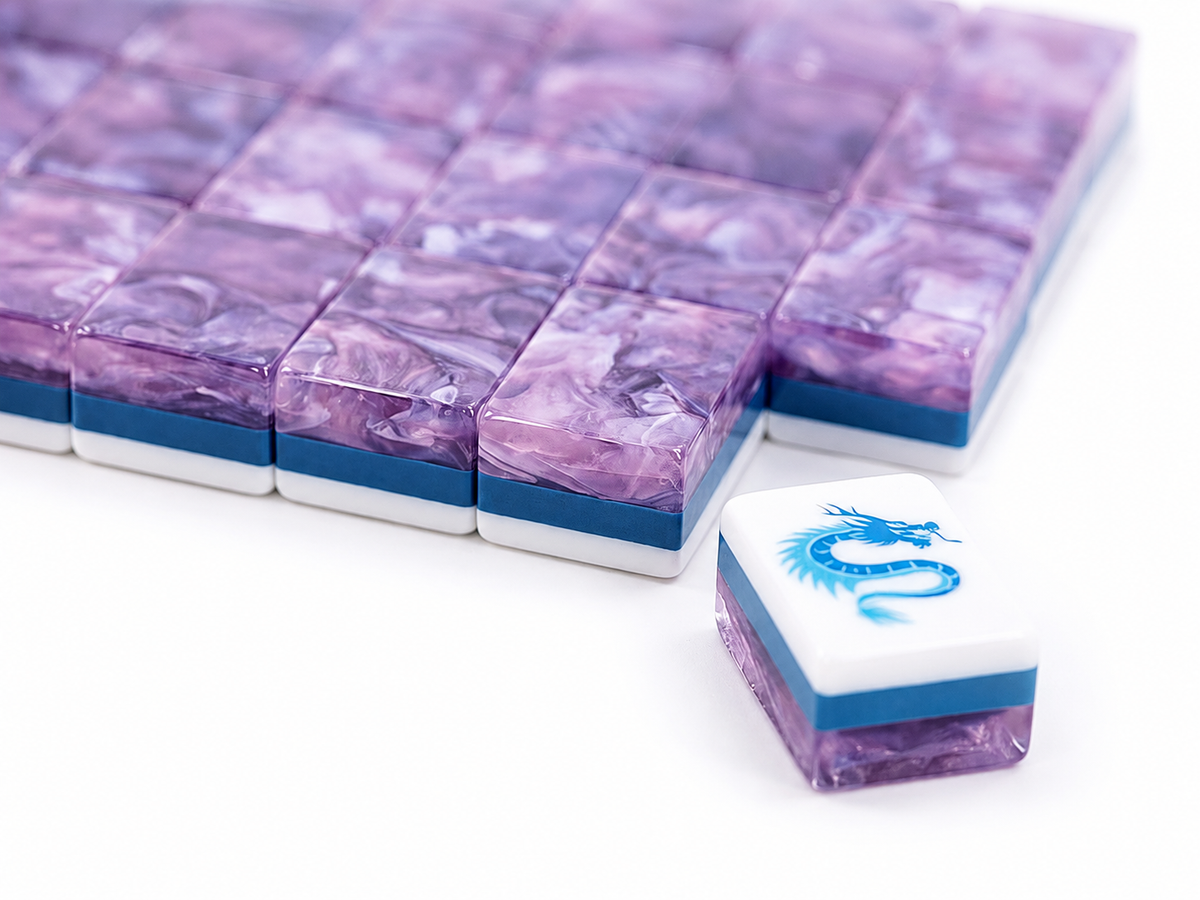 PANDATIME Garden Party Mahjong Set - Lavender Cloud