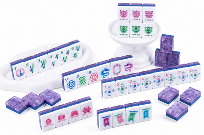 PANDATIME Garden Party Mahjong Set - Lavender Cloud