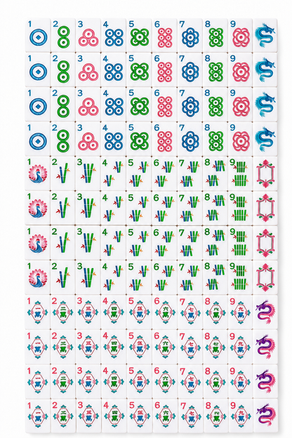 PANDATIME Garden Party Mahjong Set - Lavender Cloud