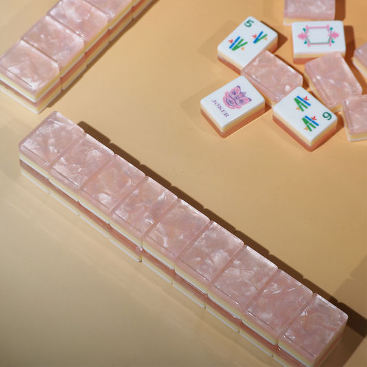 PANDATIME Garden Party Mahjong Set - Blush Pearl