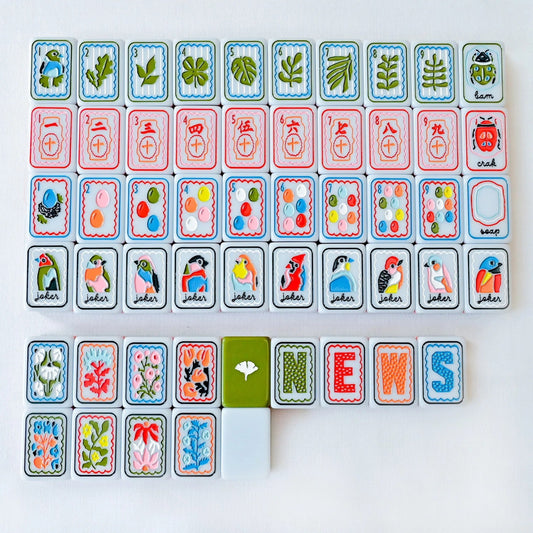 American-Brand Acrylic Deluxe 4-Layer Mahjong Set