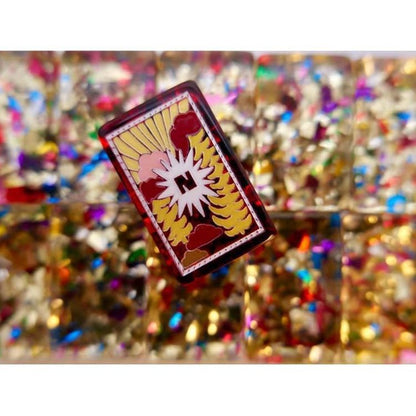 Luxury Red & Gold American Mahjong Set – Floral, Botanical & Jewel-Inspired Design