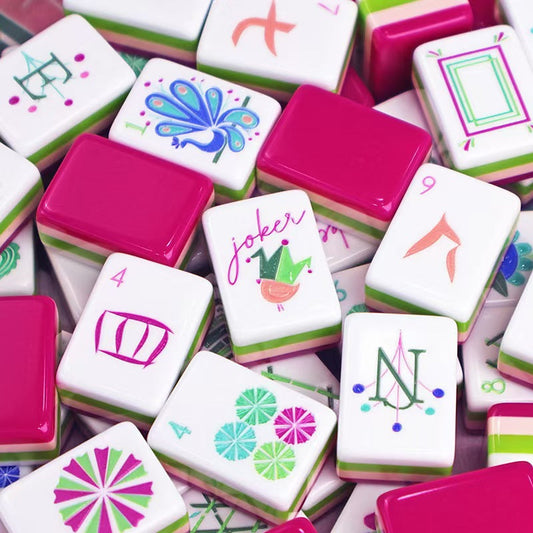 Modern Pastel American Mahjong Tile Set