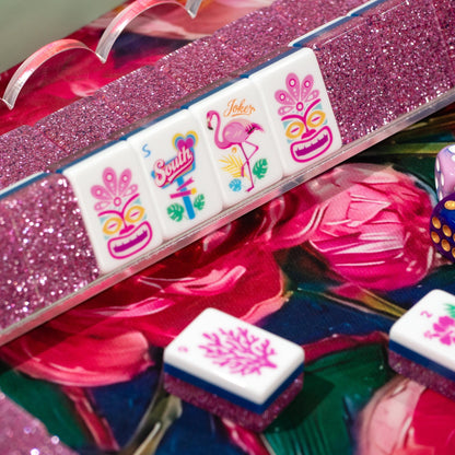 PANDATIME Palm Beach Mahjong Set - Pink Stardust
