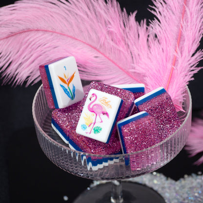 PANDATIME Palm Beach Mahjong Set - Pink Stardust